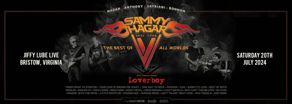 Sammy Hagar & Loverboy Tickets | 20th July | Jiffy Lube Live | Jiffy ...